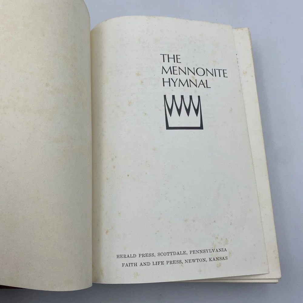 Vintage The Mennonite Hymnal 1970 Christian Church Hymn Music Song HC‎